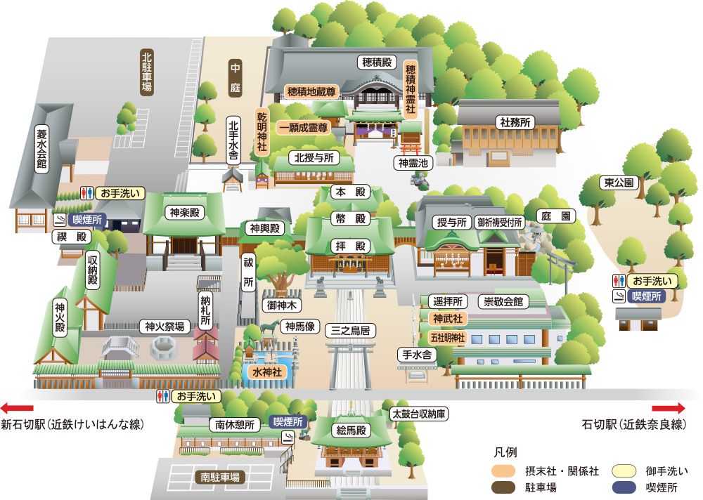 御本社イラスト地図