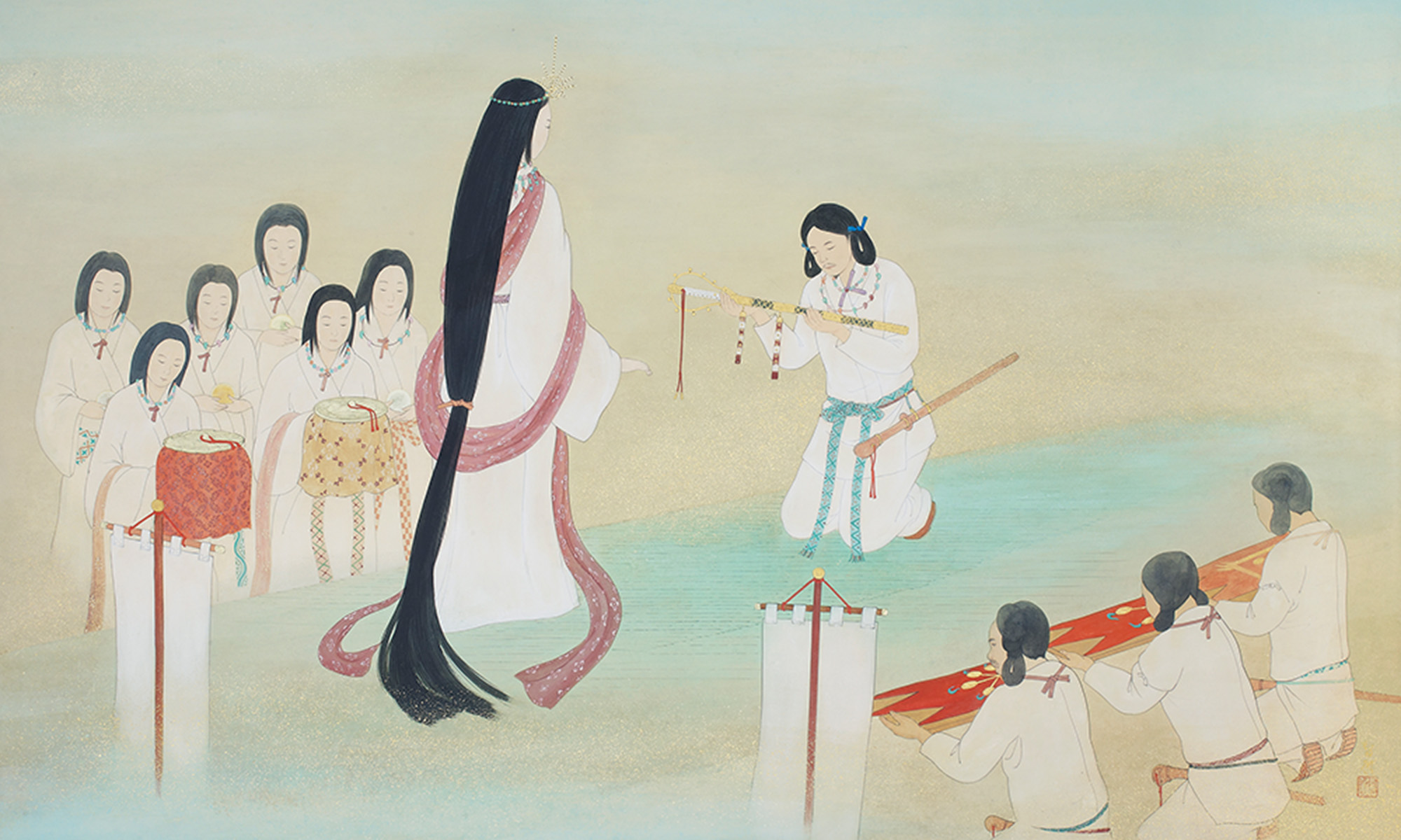 十種神寶拝受図（奉納：阪野智啓）